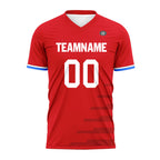 Custom Red Soccer Sets Jersey Personalized SCJ101-D28005