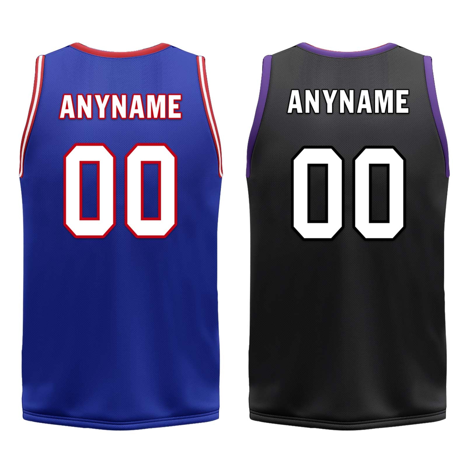Custom Blue Red White Sacramento City Edition Personalized Reversible Basketball Set Sports Basketball Jersey BBJ01R-D0610-26