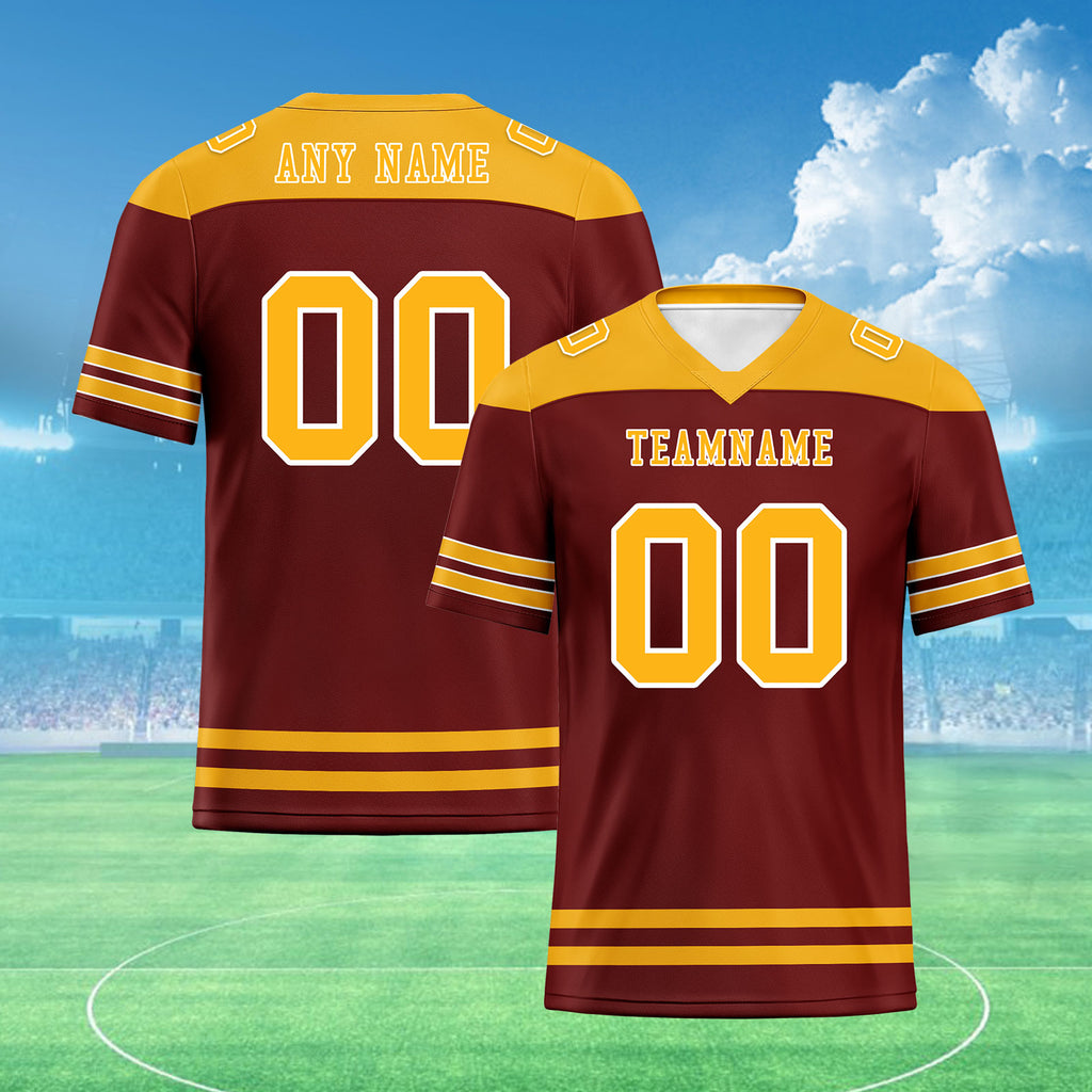 Custom Washington Personalized Authentic Football Jersey FBJ02-E0607-19