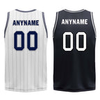 Custom White Dark Blue Black Orlando City Edition Personalized Reversible Basketball Set Sports Basketball Jersey BBJ01R-D0610-22