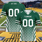Custom Green White New York Personalized Authentic Football Jersey FBJ02-D023033-28