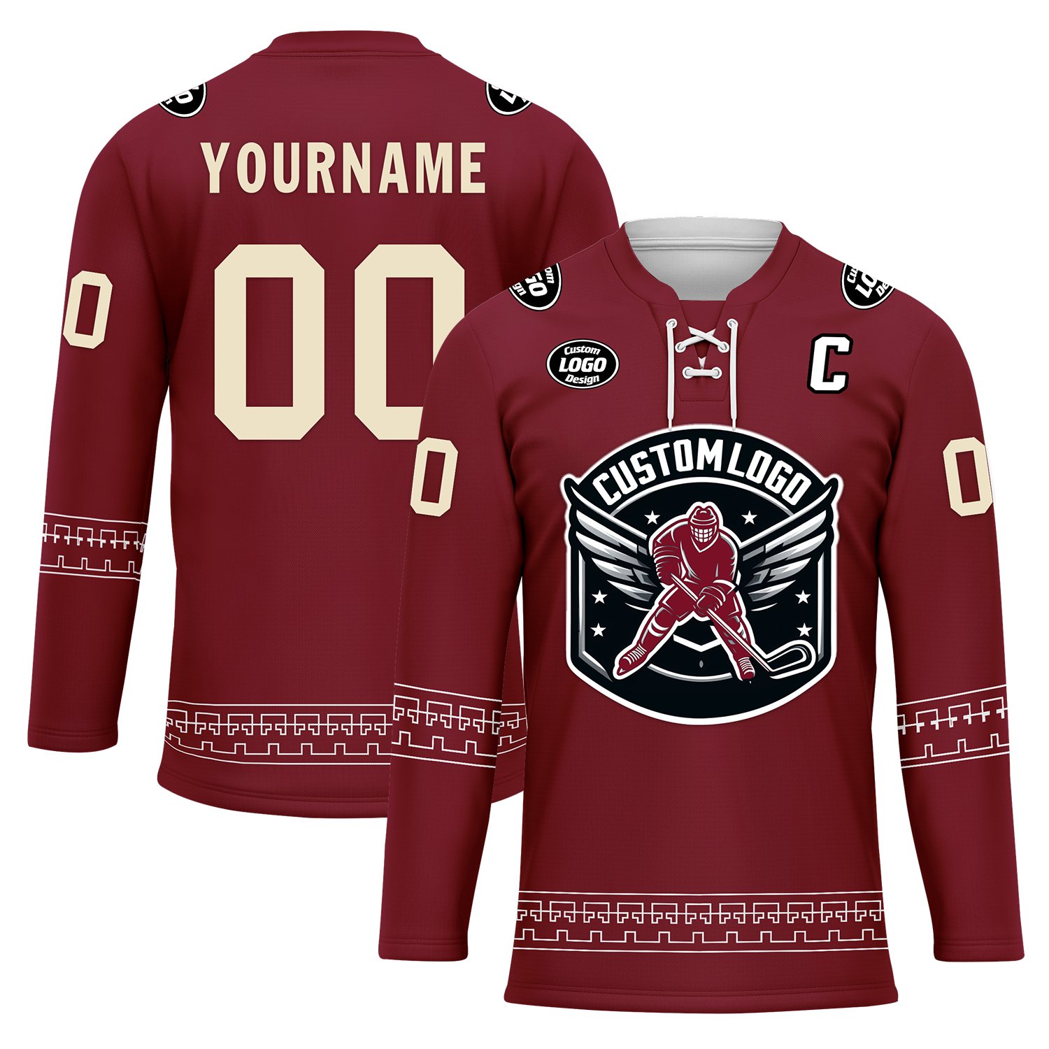 Custom Red Personalized Hockey Jersey HCKJ01-D0a70fd