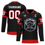 Custom Black Red Personalized Hockey Jersey HCKJ01-D0a70b0