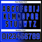 Custom Blue Black Gradient Fashion Personalized Authentic Baseball Jersey BSBJ01-D0a709e