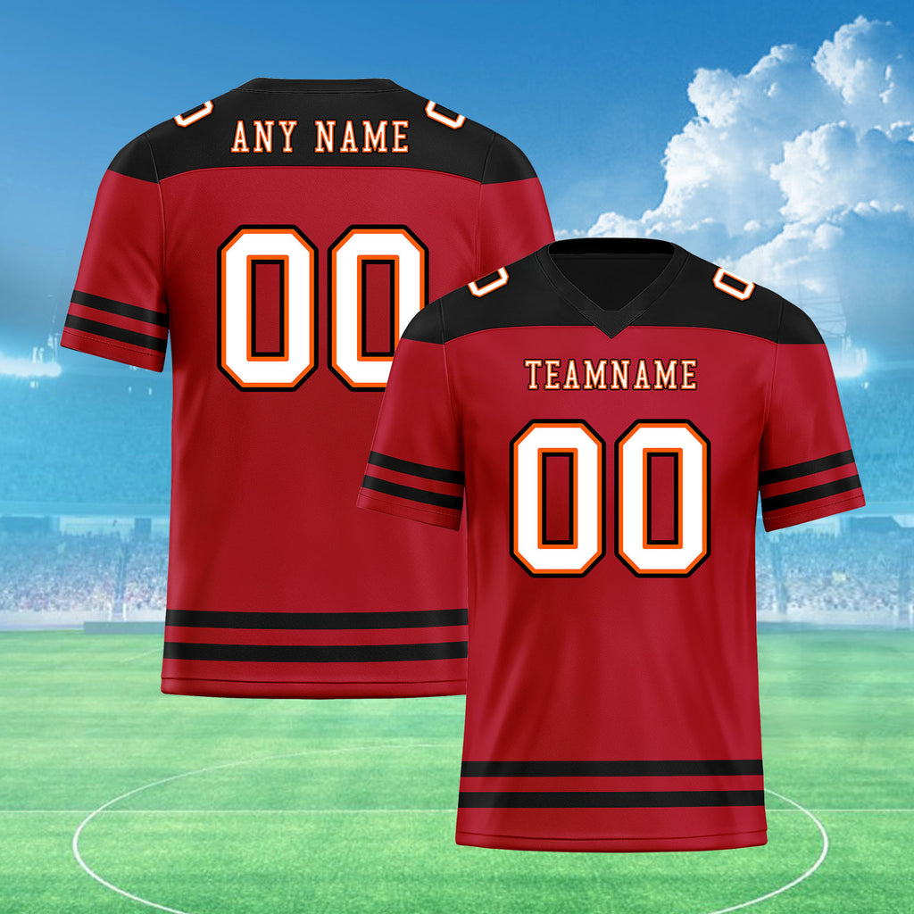 Custom Tampa Bay Personalized Authentic Football Jersey FBJ02-E0607-25