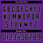 Custom Purple Black Stripe Fashion Personalized Authentic Baseball Jersey BSBJ01-D017255