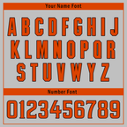 Custom Gray Orange Raglan Sleeves Personalized Authentic Baseball Jersey BSBJ01-D017187