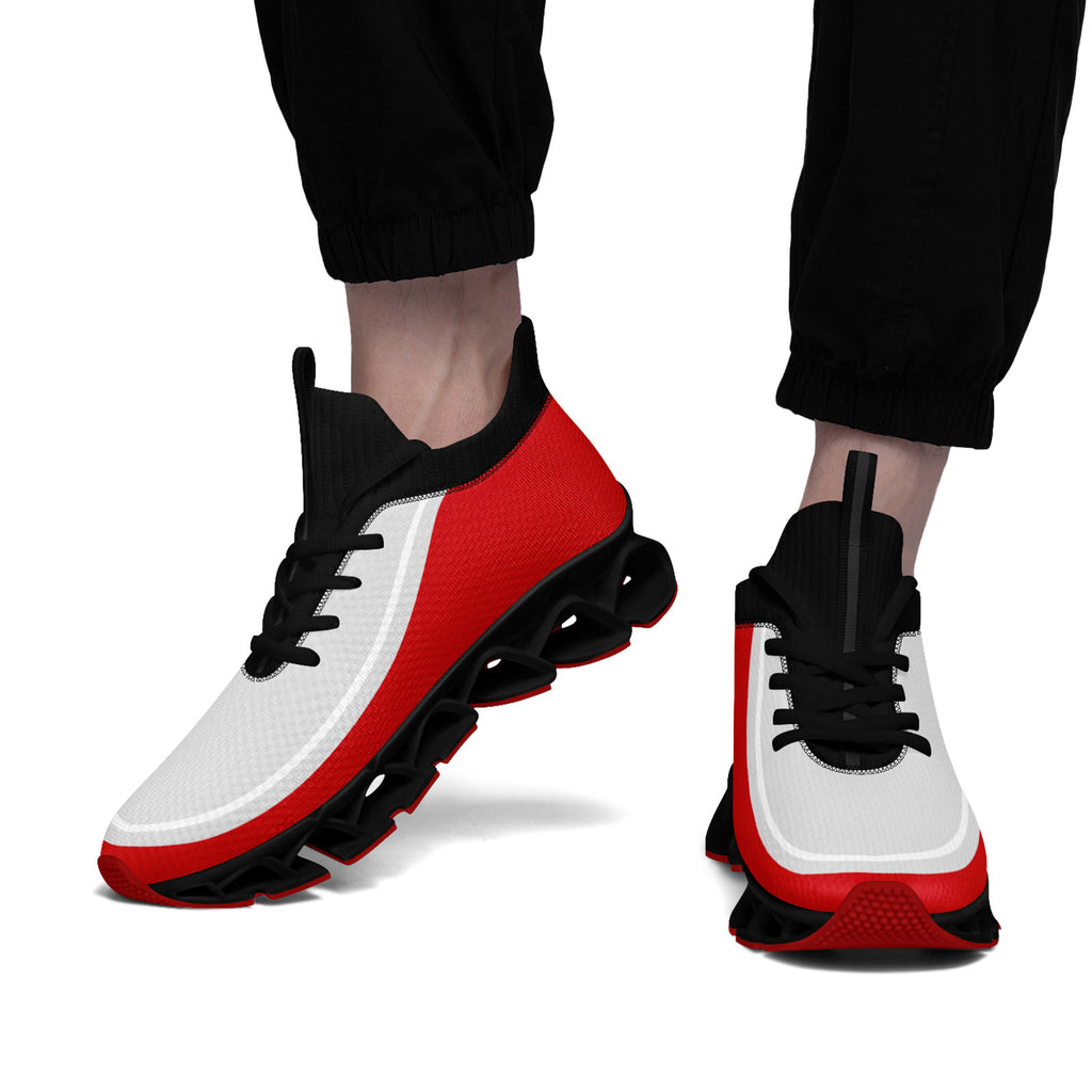 Custom Red Gray Maxsoul Shoes Personalized Sneaker FN030XD-D020388-21