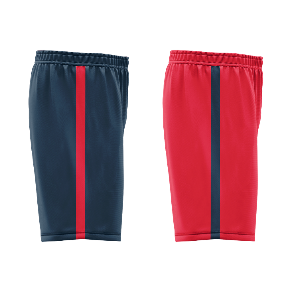 Custom Blue Red Classic Style Reversible Basketball Uniform Personalized Ordinary BBJR-D017021