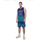 Custom Blue Fade Fashion Sports Uniform Basketball Jersey BBJ01-D020102-9