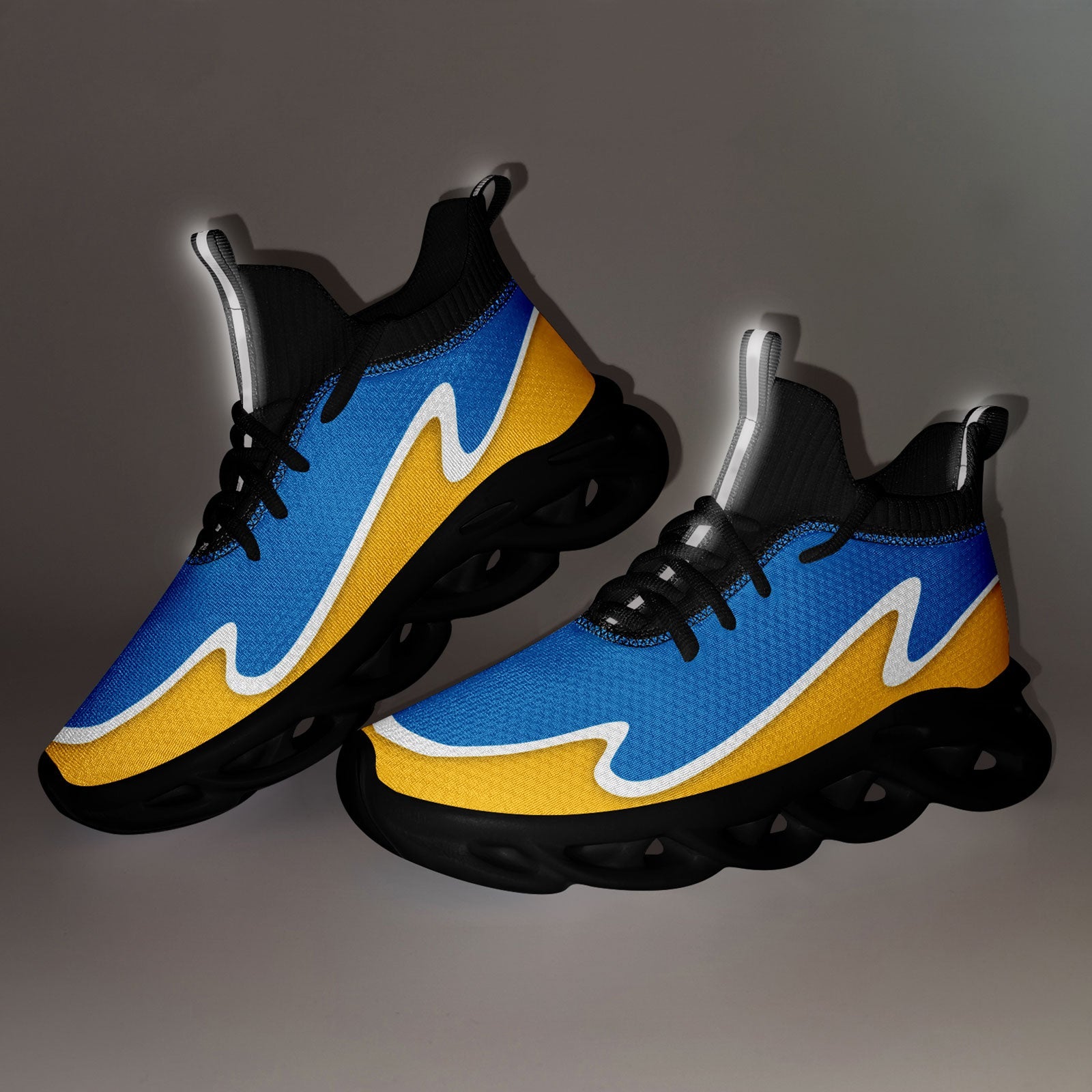 Custom Blue Yellow Maxsoul Shoes Personalized Sneaker FN030A-E020011-21