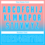 Custom Pink Blue Fade Fashion Personalized Authentic Baseball Jersey BSBJ01-D0a70f8