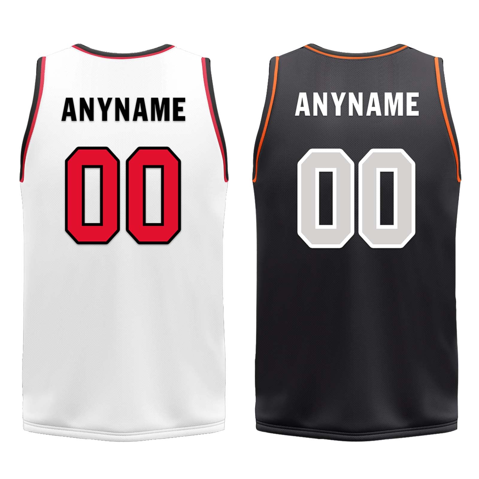 Custom White Red Black Detroit City Edition Personalized Reversible Basketball Set Sports Basketball Jersey BBJ01R-D0610-9