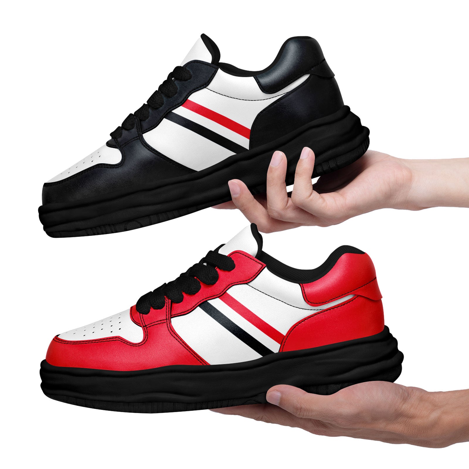 Custom Red Blue Houston Shoes Personalized Sneaker FN032-D020389-12