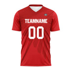 Custom Red Soccer Sets Jersey Personalized SCJ101-D28018
