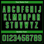 Custom Black Forest Green Zebra Pattern Personalized Authentic Baseball Jersey BSBJ01-D020201-25