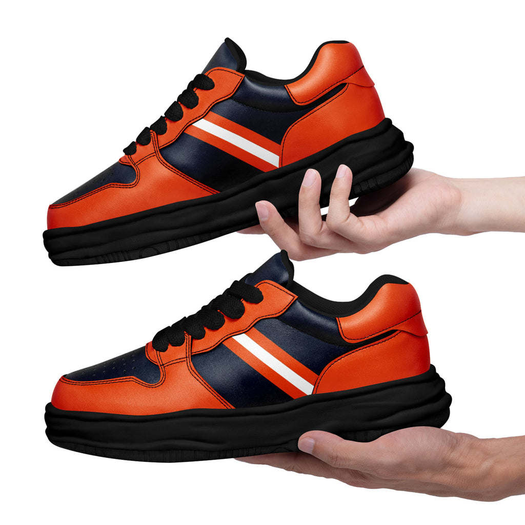 Custom Blue Orange Chicago Shoes Personalized Sneaker FN032-D020389-7