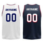 Custom White Red Black Philadelphia City Edition Personalized Reversible Basketball Set Sports Basketball Jersey BBJ01R-D0610-23