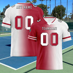 Custom White Red New York Personalized Authentic Football Jersey FBJ02-D028017-11