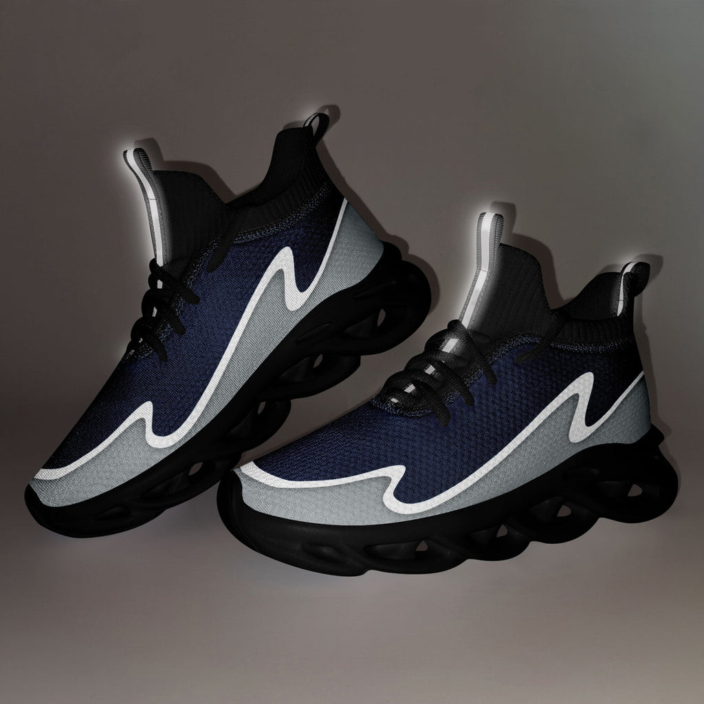 Custom Blue Gray Maxsoul Shoes Personalized Sneaker FN030A-E020011-19