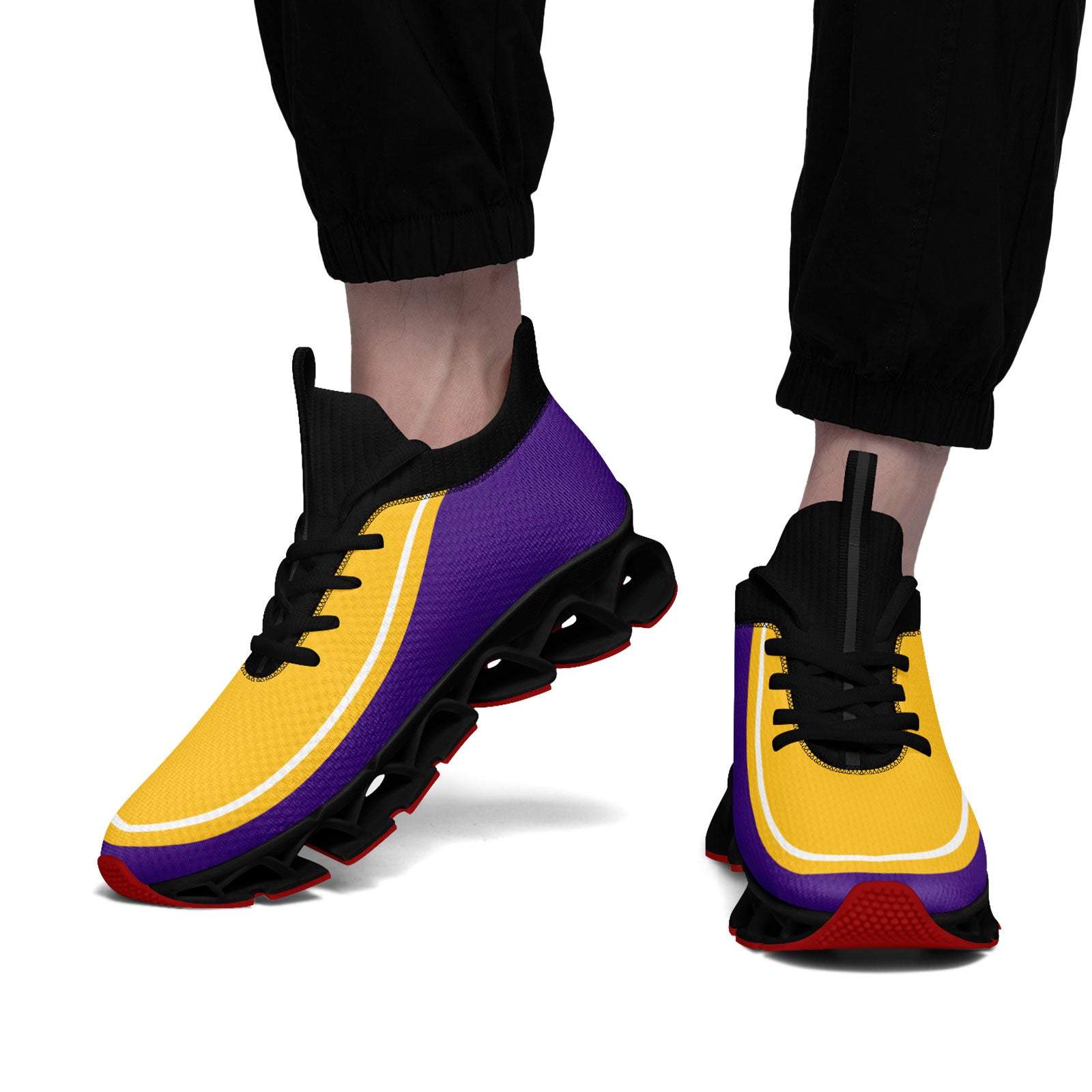 Custom Purple Yellow Maxsoul Shoes Personalized Sneaker FN030XD-D020388-26