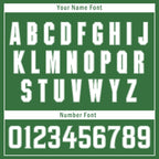 Custom Green White Raglan Sleeves Personalized Authentic Baseball Jersey BSBJ01-D020200-10