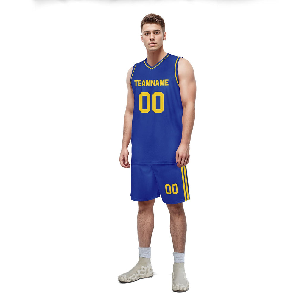 Custom Blue Classic Style Sports Uniform Basketball Jersey BBJ01-D020105-12