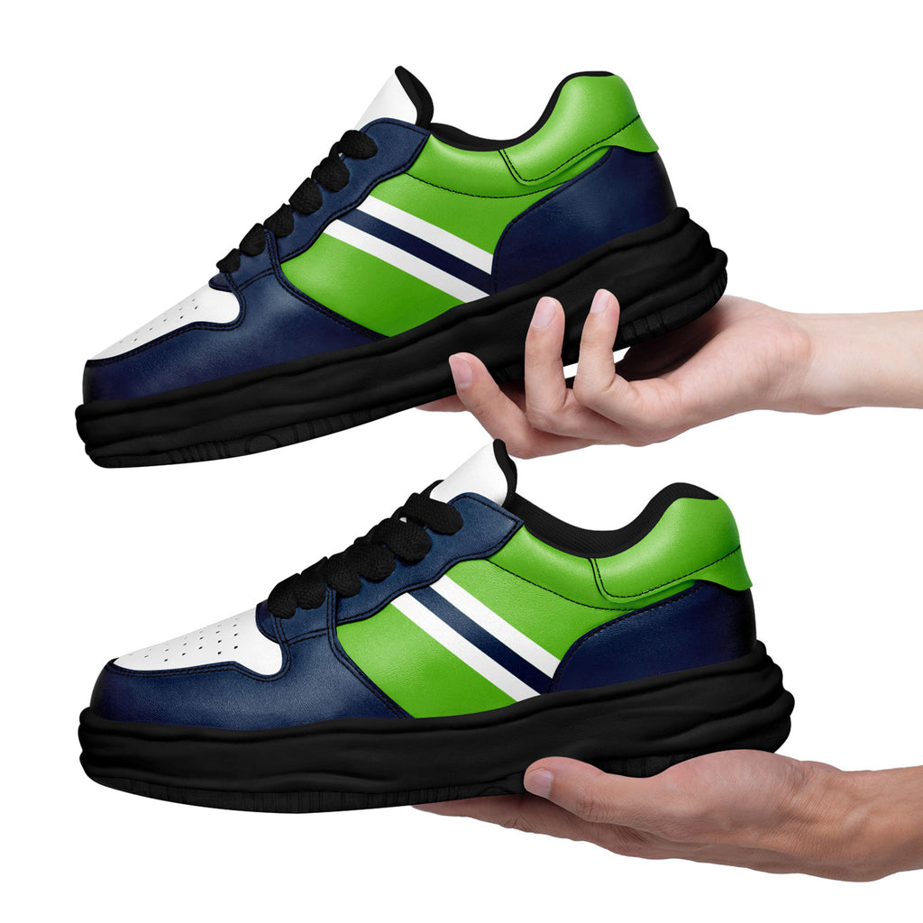 Custom Blue Green Seattle Shoes Personalized Sneaker FN032-D020389-27