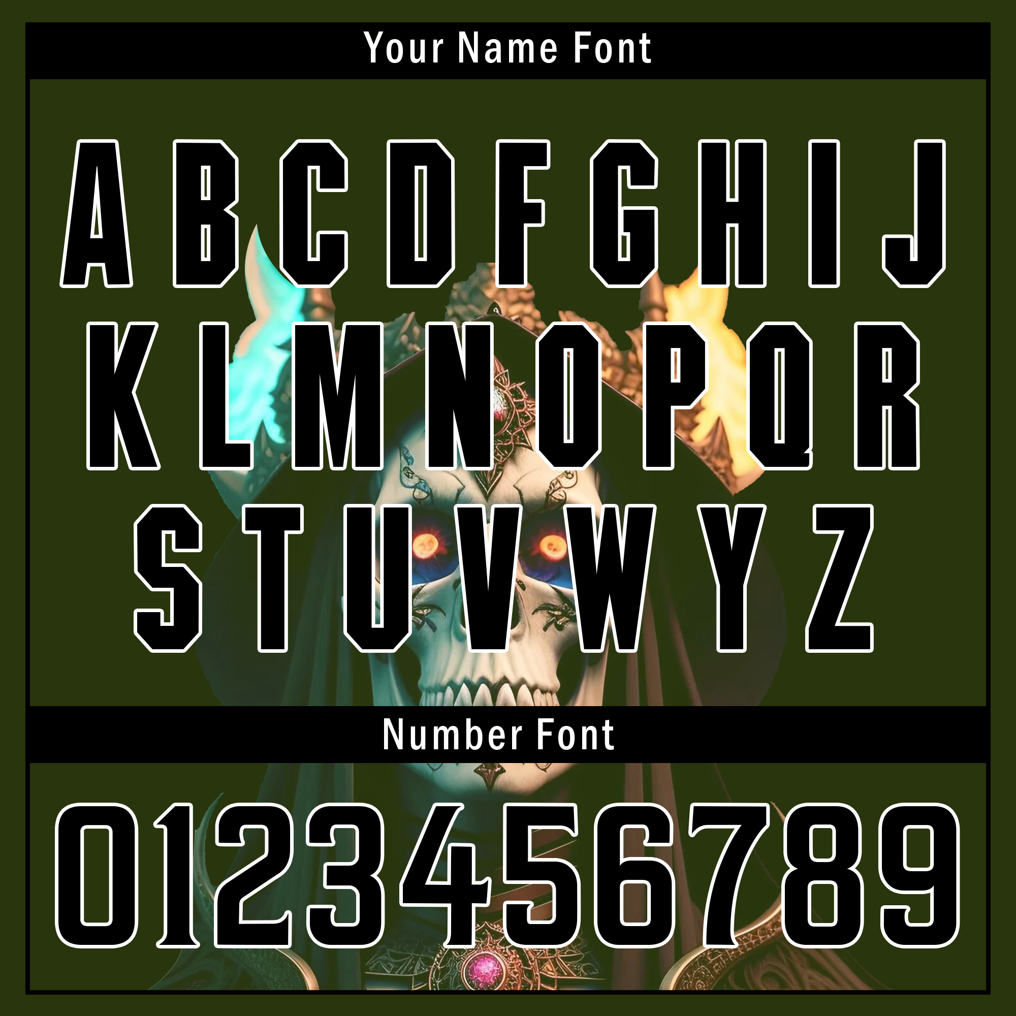 Custom Green Black Skull Fashion Personalized Authentic Baseball Jersey BSBJ01-D017152