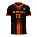 Custom Black Yellow Soccer Sets Jersey Personalized SCJ101-D020131-3