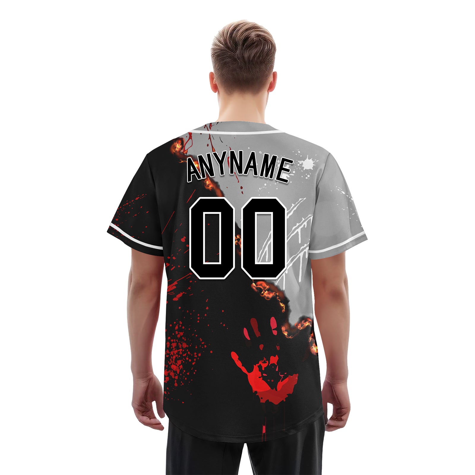 Custom Gothic Personalized Authentic Baseball Jersey BSBJ01-E06007