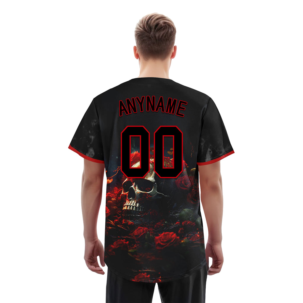 Custom Gothic Personalized Authentic Baseball Jersey BSBJ01-E06003