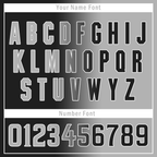 Custom Black Grey Gradient Fashion Personalized Authentic Baseball Jersey BSBJ01-D0a7a07
