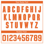 Custom White Orange Raglan Sleeves Personalized Authentic Baseball Jersey BSBJ01-D020200-3