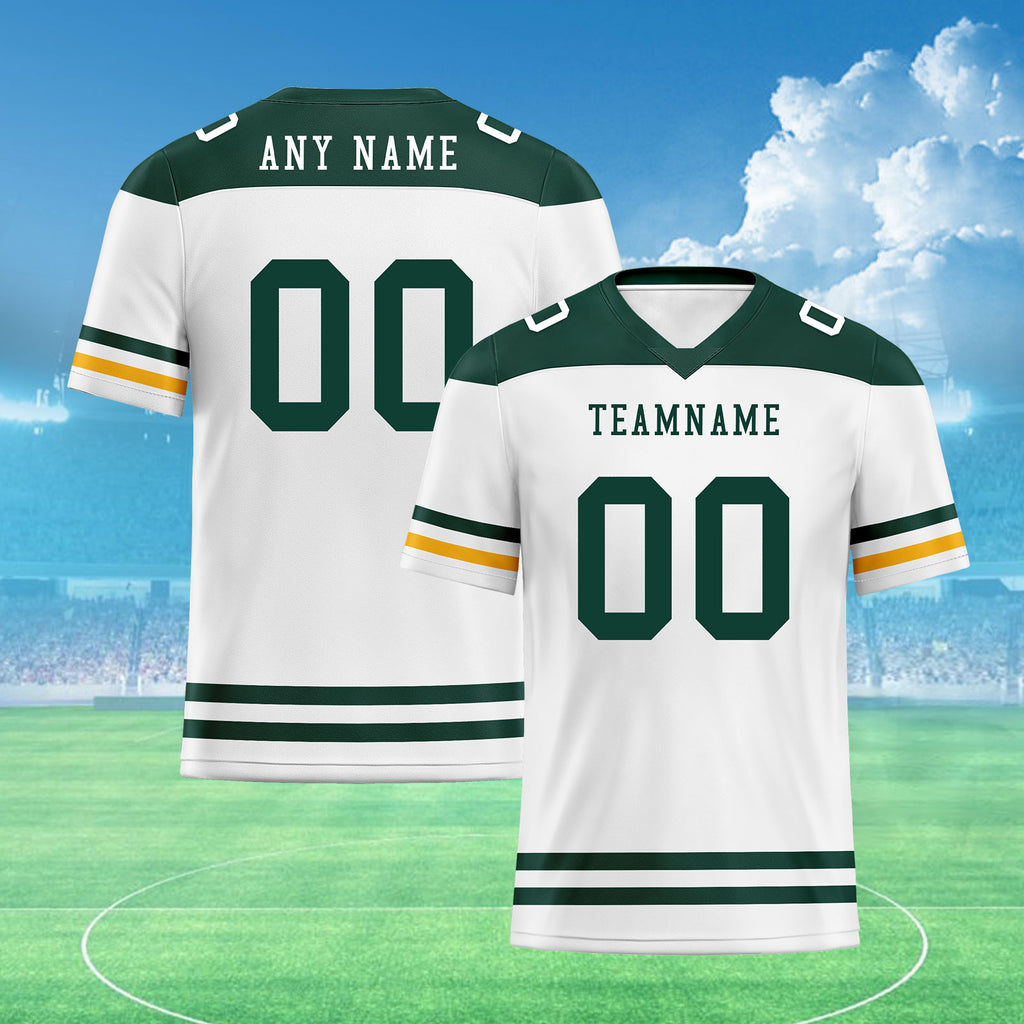 Custom Green Bay Personalized Authentic Football Jersey FBJ02-E0607-23