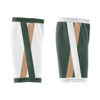 Custom White Green Classic Style Reversible Basketball Uniform Personalized COOLMAX BBJR-D017002