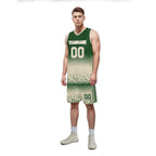 Custom Green Yellow Fade Fashion Sports Uniform Basketball Jersey BBJ01-D020102-7