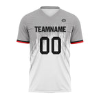 Custom Gray White Soccer Sets Jersey Personalized SCJ101-D28027