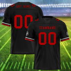 Custom Black Red Arizona Football Jersey and Firesoul Sports Shoes Combo Offer Personalized Combo ZH-D020273-1