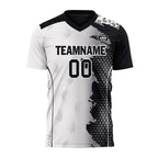 Custom Black White Soccer Sets Jersey Personalized SCJ101-D020210-2