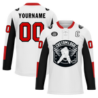 Custom White Black Personalized Hockey Jersey HCKJ01-D0a70a9