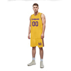 Custom Yellow Classic Style Sports Uniform Basketball Jersey BBJ01-D020105-15