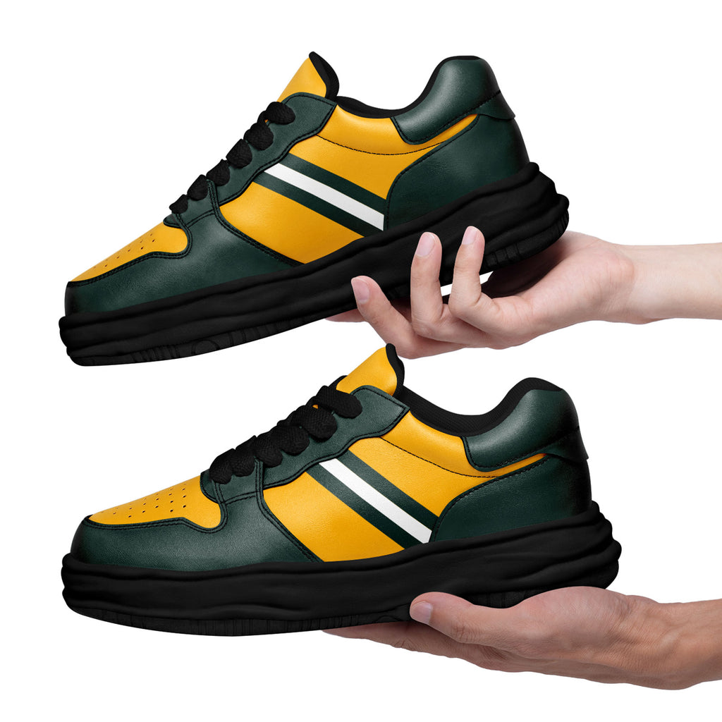 Custom Green Yellow Green Bay Shoes Personalized Sneaker FN032-D020389-13
