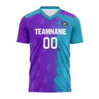 Custom Blue Purple Soccer Sets Jersey Personalized SCJ101-D020210-8