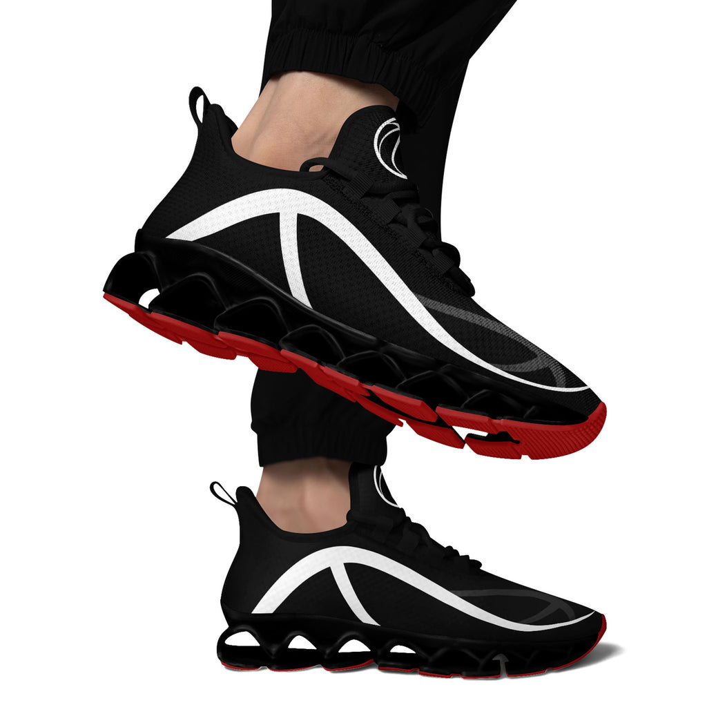 Custom Black White Maxsoul Shoes Personalized Sneaker FN003XD-D020391-15