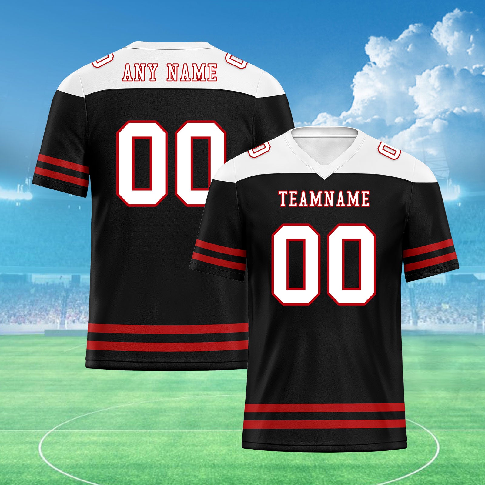 Custom Atlanta Personalized Authentic Football Jersey FBJ02-E0607-28