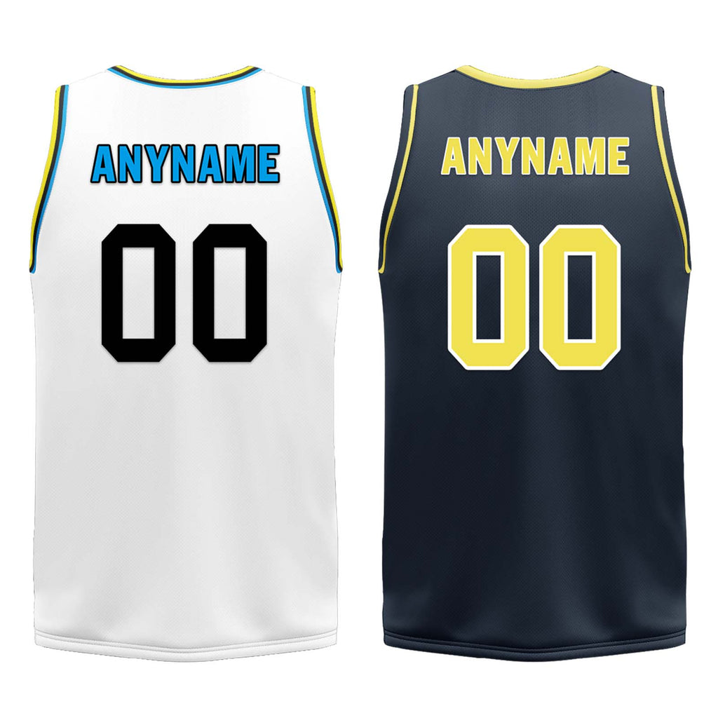 Custom White Neon Black Indiana City Edition Personalized Reversible Basketball Set Sports Basketball Jersey BBJ01R-D0610-12