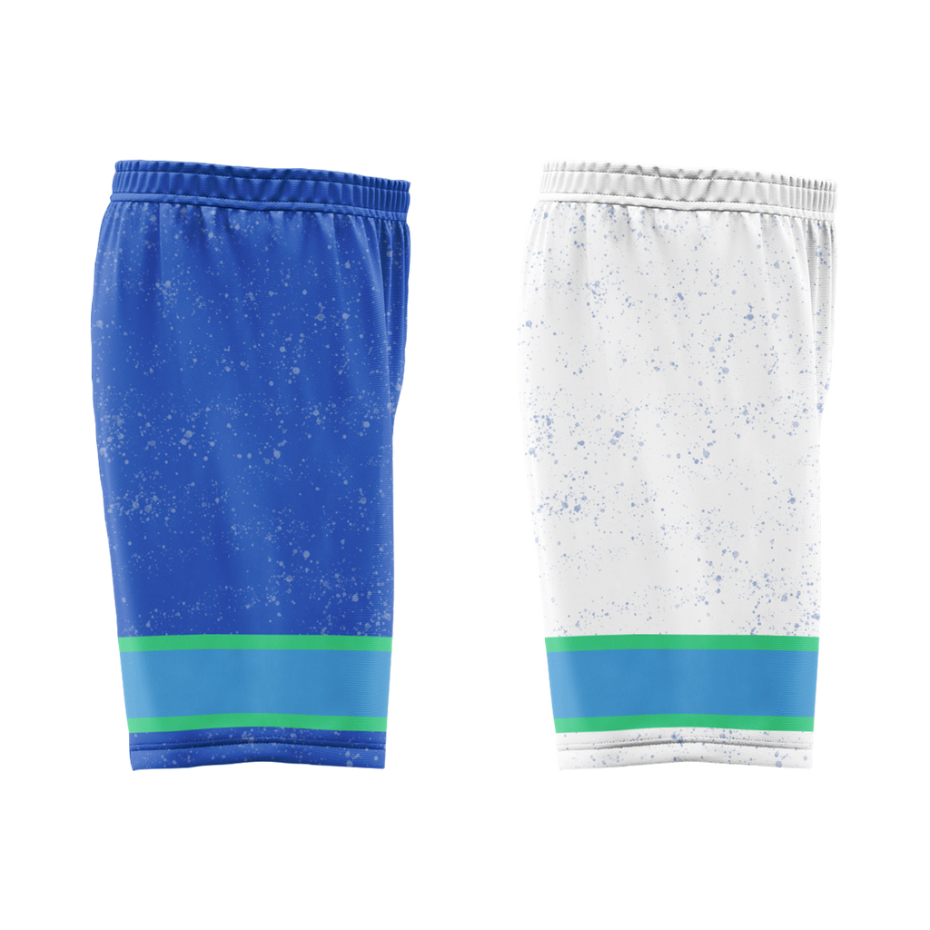 Custom Blue White Classic Style Reversible Basketball Uniform Personalized Ordinary BBJR-D017009