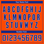 Custom Orange Blue Stripe Fashion Personalized Authentic Baseball Jersey BSBJ01-D017249