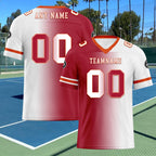 Custom White Red Florida Personalized Authentic Football Jersey FBJ02-D028017-15